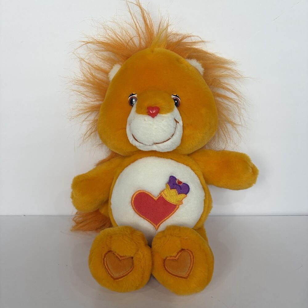 Vintage Y2K 2004 Care Bear Cousins Brave Heart Lion 12" Plush Stuffed Animal